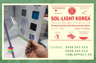 Đặc tính nổi trội của tấm lợp lấy sáng Hàn Quốc Sol Light