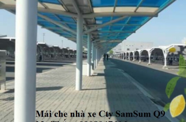 Công trình xây dựng hệ mái sáng nhà xe SAM SUNG.
