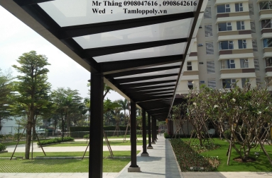 Công trình xây dựng mái hiên chung cư FUJI Q9.