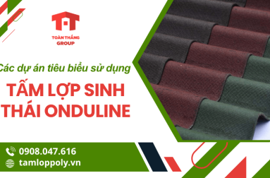 Các dự án tiêu biểu sử dụng vật liệu mới tấm lợp sinh thái Onduline