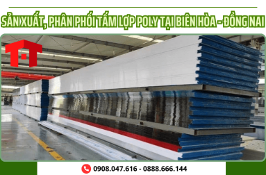 Công ty sản xuất, phân phối tấm lợp lấy sáng polycarbonate tại Biên Hòa Đồng Nai