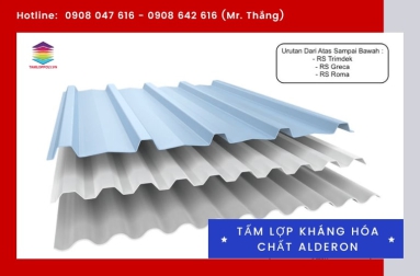 Giải đáp thắc mắc: Tấm lợp kháng hóa chất Alderon có mấy loại?