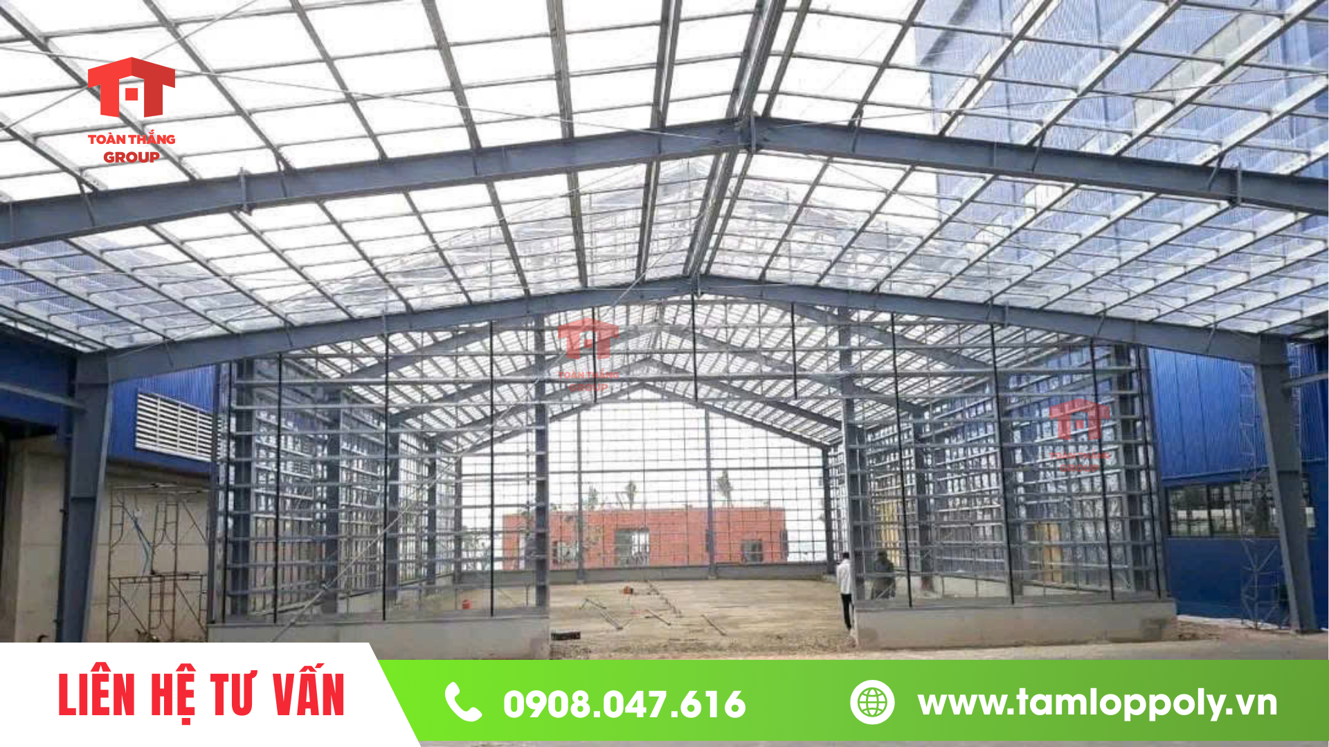 Tấm lấy sáng poly tạo không gian sáng tự nhiên giúp tiết kiệm điện năng