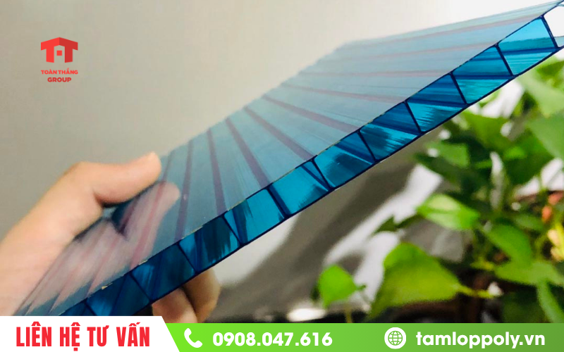 Tấm poly rỗng ruột giúp cách nhiệt