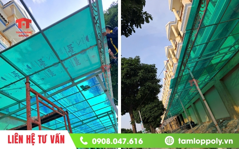 Mái che lấy sáng poly solar light 