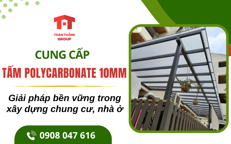tấm polycarbonate 10mm