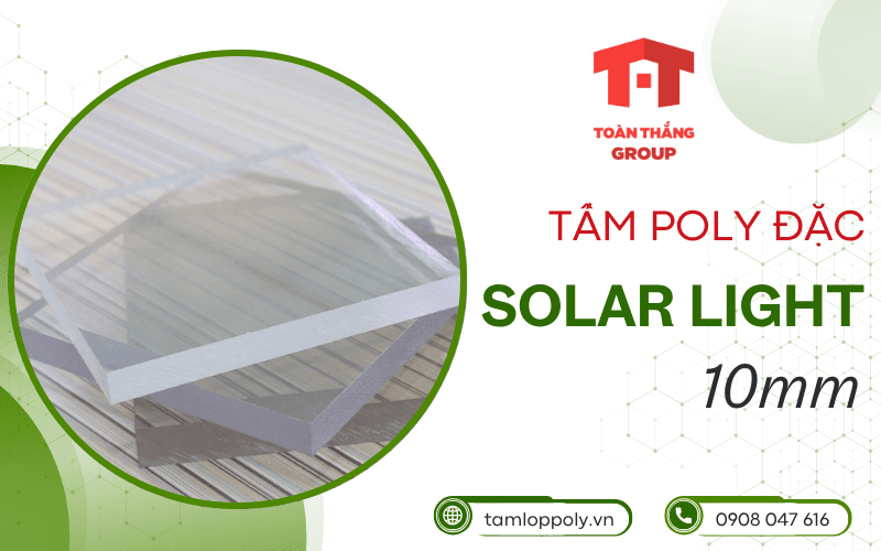 tấm poly Solar Light đặc 10mm