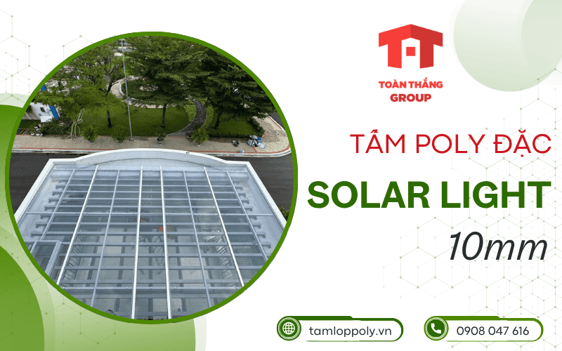 tấm poly Solar Light đặc 10mm