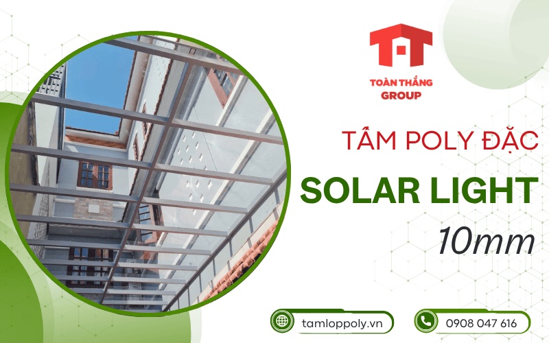 tấm poly Solar Light đặc 10mm