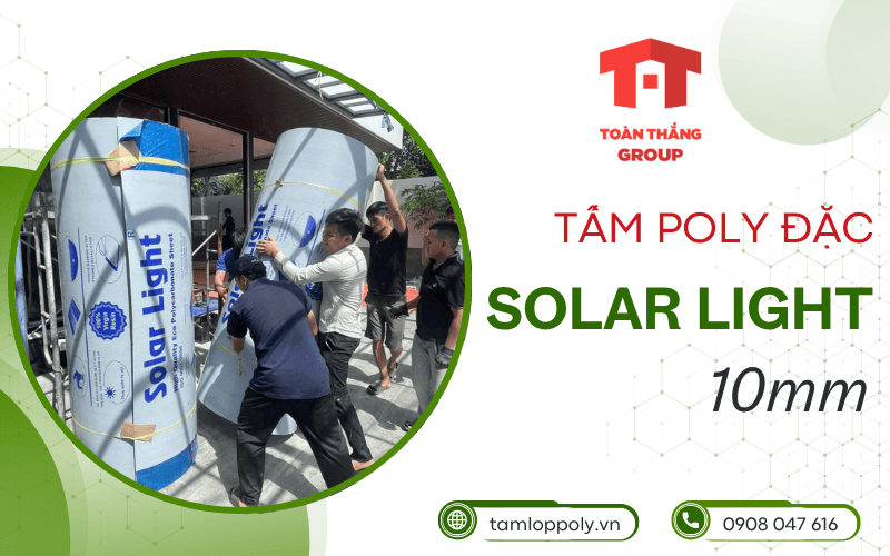tấm poly Solar Light đặc 10mm