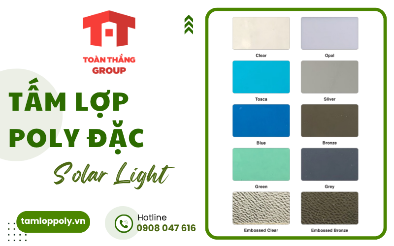 tấm poly đặc Solar Light 3mm
