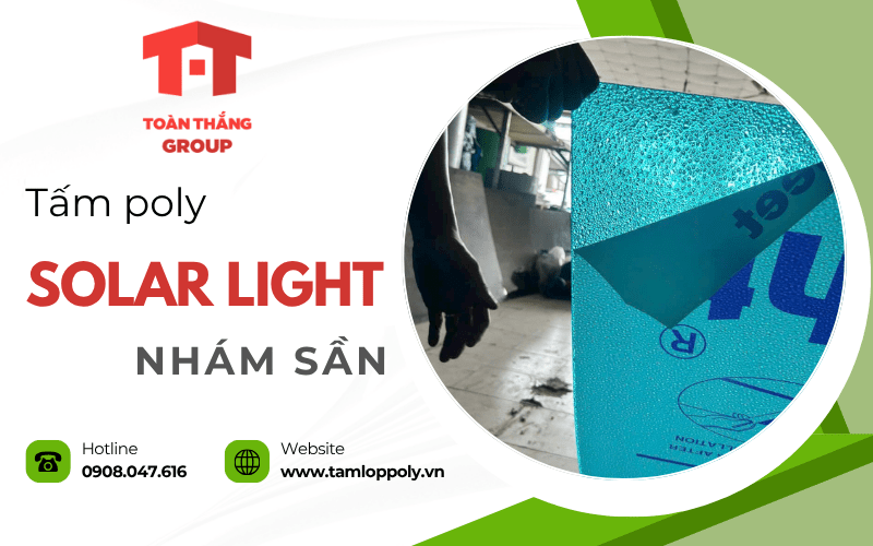 tấm poly solar light nhám sần tấm poly solar light nhám sần
