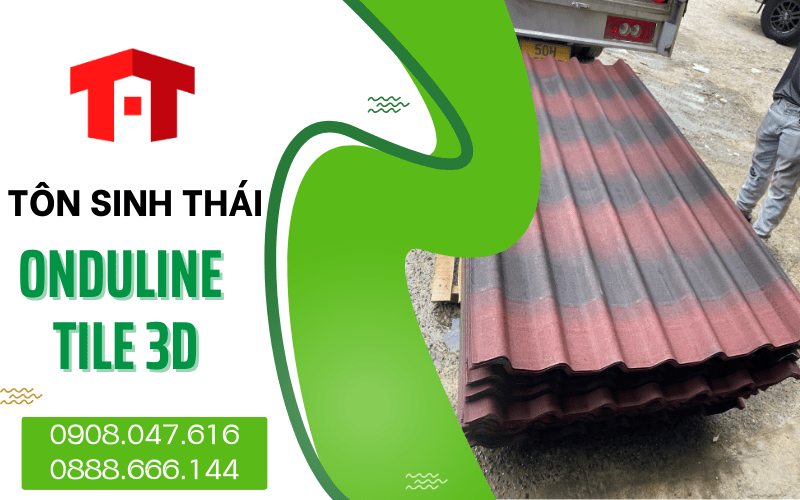Tôn sinh thái Onduline Tile 3D