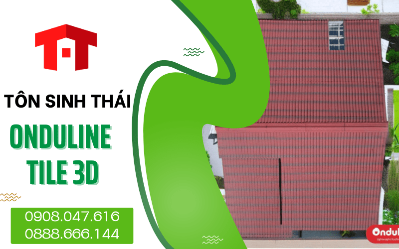 Tôn sinh thái Onduline Tile 3D