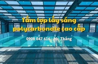 Tấm polycarbonate rỗng ruột giá rẻ tốt nhất 2021 tại tamloppoly.vn